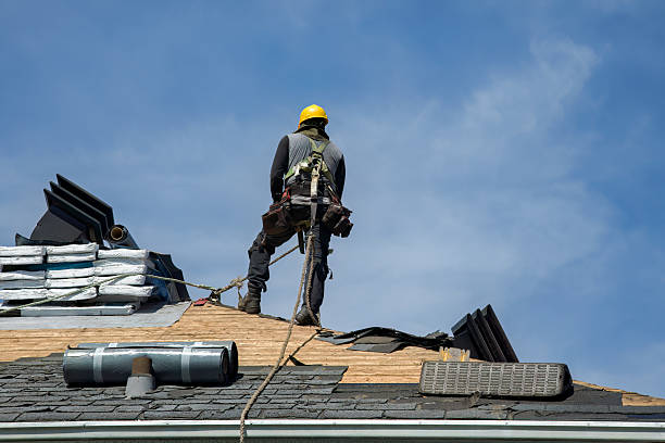Professional Flat Roof Repair technician working in Wall, SD